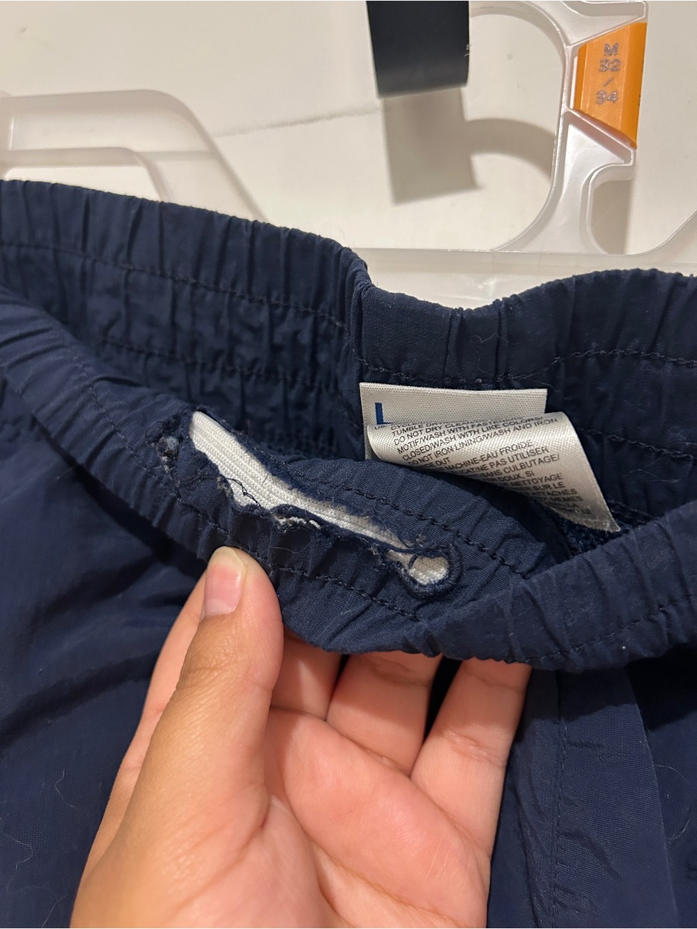 Navy blue Reebok track pants - Picture 6 of 7